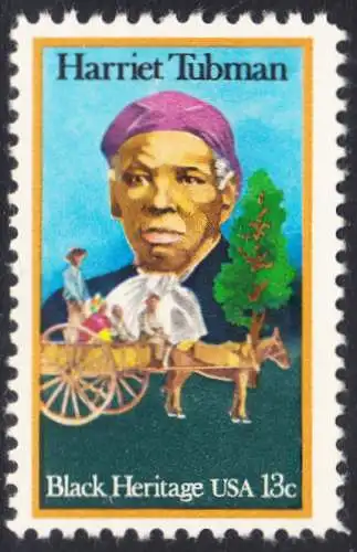 USA Michel 1328 / Scott 1744 postfrisch EINZELMARKE (a2) - Schwarzamerikanisches Erbe: Harriet R. Tubman, Vorkämpferin für die Sklavenbefreiung