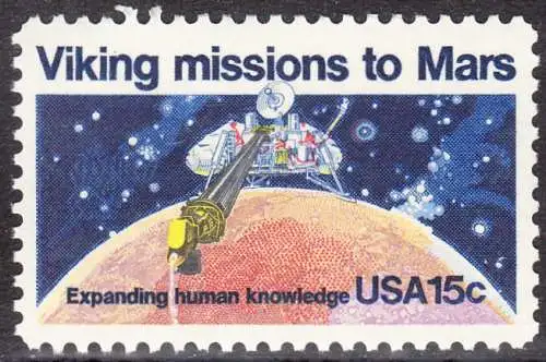 USA Michel 1356 / Scott 1759 postfrisch EINZELMARKE (a1) - 2. Jahrestag der Landung von Viking I auf dem Planeten Mars