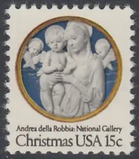 USA Michel 1368 / Scott 1768 postfrisch EINZELMARKE (a2) - Weihnachten: Madonna und Kind
