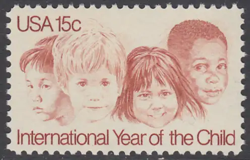 USA Michel 1373 / Scott 1772 postfrisch EINZELMARKE (a3) - Internationales Jahr des Kindes