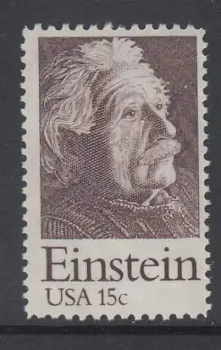 USA Michel 1375 / Scott 1774 postfrisch EINZELMARKE (a3) - Albert Einstein (1879-1955), Physiker, Nobelpreis 1921