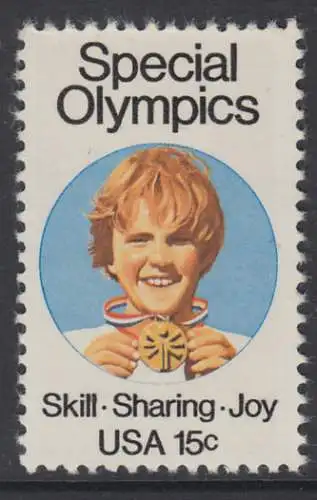 USA Michel 1392 / Scott 1788 postfrisch EINZELMARKE (a3) - Special Olympics, Brockport, NY