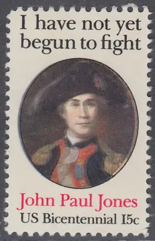 USA Michel 1397 / Scott 1789 postfrisch EINZELMARKE (a2) - John Paul Jones (1747-1792), Held der Amerikanischen Revolution
