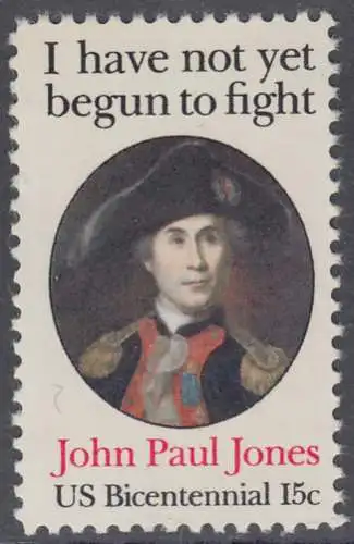 USA Michel 1397 / Scott 1789 postfrisch EINZELMARKE (a3) - John Paul Jones (1747-1792), Held der Amerikanischen Revolution