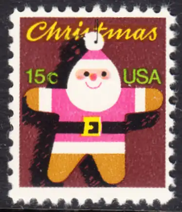 USA Michel 1403 / Scott 1800 postfrisch EINZELMARKE (a2) - Weihnachten: Santa Claus 