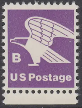 USA Michel 1457A / Scott 1818 postfrisch EINZELMARKE RAND unten (a2) - Adler, Emblem der US-Post