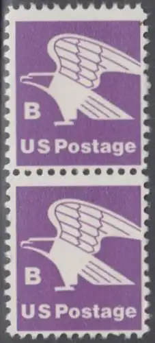 USA Michel 1457A / Scott 1818 postfrisch vert.PAAR (a2) - Adler, Emblem der US-Post