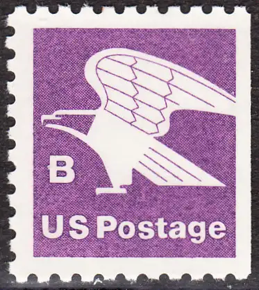 USA Michel 1457D / Scott 1819 postfrisch EINZELMARKE (rechts ungezähnt) - Adler, Emblem der US-Post