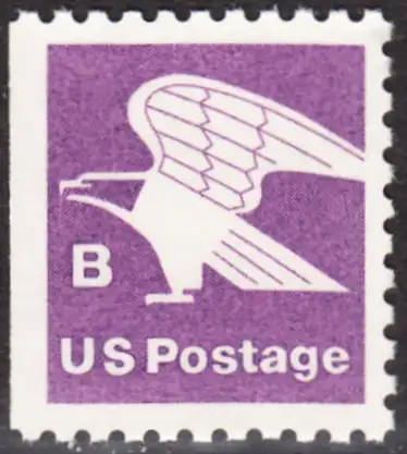 USA Michel 1457D / Scott 1819 postfrisch EINZELMARKE (links ungezähnt / a5) - Adler, Emblem der US-Post