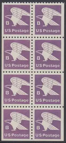 USA Michel 1457D / Scott 1819 postfrisch MARKENHEFTCHEN-Blatt(8 / a1) - Adler, Emblem der US-Post