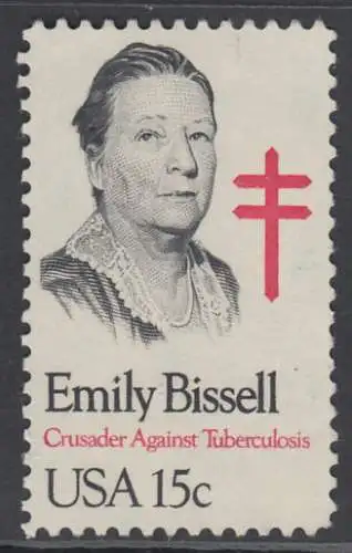 USA Michel 1429 / Scott 1823 postfrisch EINZELMARKE (a2) - Emily Bissell (1861-1948), Kämpferin gegen die Tuberkulose