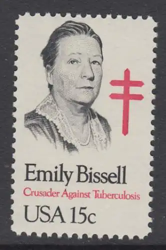 USA Michel 1429 / Scott 1823 postfrisch EINZELMARKE (a3) - Emily Bissell (1861-1948), Kämpferin gegen die Tuberkulose