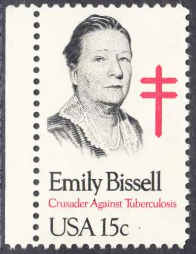 USA Michel 1429 / Scott 1823 postfrisch EINZELMARKE RAND links (a2) - Emily Bissell (1861-1948), Kämpferin gegen die Tuberkulose