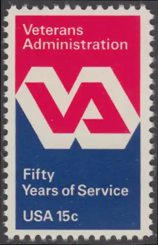USA Michel 1432 / Scott 1825 postfrisch EINZELMARKE (a2) - 50 Jahre Veteranenverwaltung