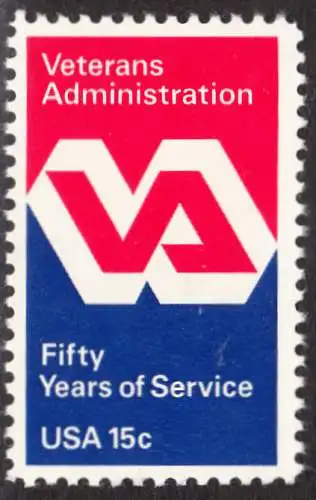 USA Michel 1432 / Scott 1825 postfrisch EINZELMARKE (a4) - 50 Jahre Veteranenverwaltung