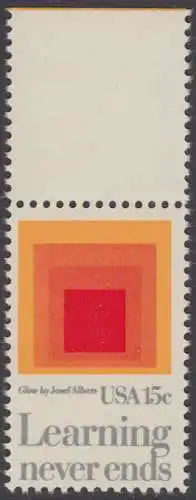 USA Michel 1440 / Scott 1833 postfrisch EINZELMARKE RAND oben - Erziehung