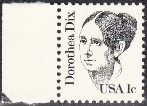 USA Michel 1657 / Scott 1844 postfrisch EINZELMARKE RAND links (a2) - Amerikanische Persönlichkeiten: Dorothea Dix (1802-1887), Sozialreformerin