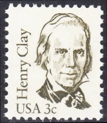 USA Michel 1643 / Scott 1846 postfrisch EINZELMARKE (a4) - Amerikanische Persönlichkeiten: Henry Clay (1777-1852), Politiker