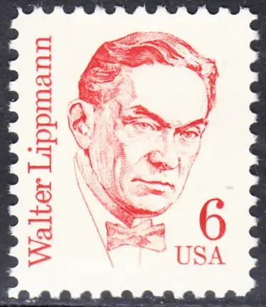 USA Michel 1766 / Scott 1849 postfrisch EINZELMARKE (a2) - Amerikanische Persönlichkeiten: Walter Lippmann (1889-1974), Journalist