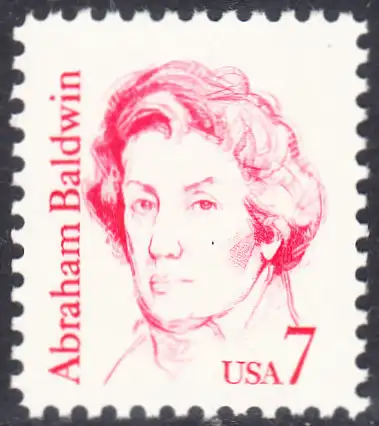 USA Michel 1721 / Scott 1850 postfrisch EINZELMARKE (a2) - Amerikanische Persönlichkeiten: Abraham Baldwin, Politiker