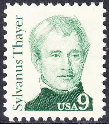 USA Michel 1754 / Scott 1852 postfrisch EINZELMARKE - Amerikanische Persönlichkeiten: Sylvanus Thayer (1785-1872), Erziehungsreformer