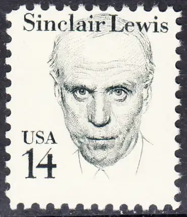 USA Michel 1731 / Scott 1856 postfrisch EINZELMARKE (a2) - Amerikanische Persönlichkeiten: Sinclair Lewis (1885-1951), Schriftsteller, Nobelpreis 1930