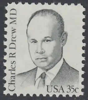 USA Michel 1490 / Scott 1865 postfrisch EINZELMARKE (a3) - Amerikanische Persönlichkeiten: Charles R. Drew (1904-1950), Arzt