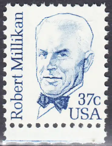 USA Michel 1526 / Scott 1866 postfrisch EINZELMARKE RAND unten (a2) - Amerikanische Persönlichkeiten: Robert A. Millikan (1868-1953), Physiker, Nobelpreis 1923
