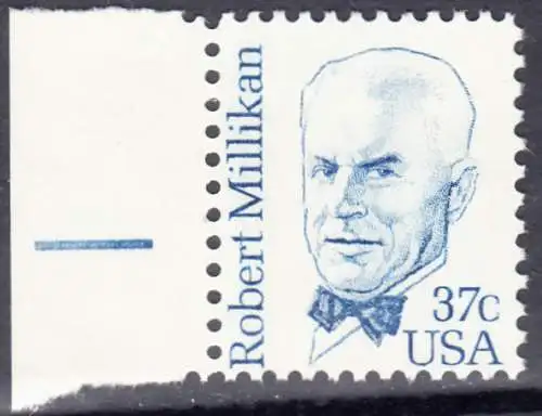 USA Michel 1526 / Scott 1866 postfrisch EINZELMARKE RAND links - Amerikanische Persönlichkeiten: Robert A. Millikan (1868-1953), Physiker, Nobelpreis 1923