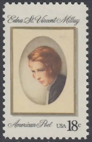 USA Michel 1498 / Scott 1926 postfrisch EINZELMARKE (a3) - Edna St. Vincent Millay (1892-1950), Dichterin