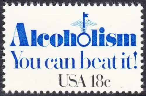 USA Michel 1499 / Scott 1927 postfrisch EINZELMARKE (a2) - Kampf gegen den Alkoholismus
