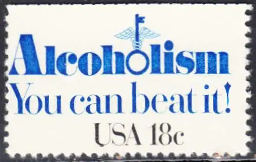 USA Michel 1499 / Scott 1927 postfrisch EINZELMARKE (a3) - Kampf gegen den Alkoholismus