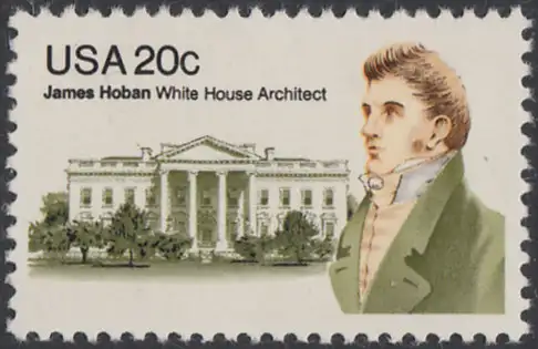 USA Michel 1510 / Scott 1936 postfrisch EINZELMARKE (a2) - James Hoban (1762-1831), Architekt des Weißen Hauses