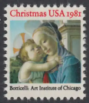 USA Michel 1513 / Scott 1939 postfrisch EINZELMARKE (a2) - Weihnachten: Madonna und Kind