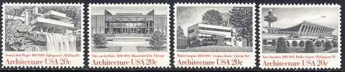 USA Michel 1600-1603 / Scott 2019-2022 postfrisch SATZ(4)- Amerikanische Architektur