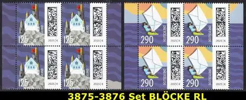 BUND 2025 Michel-# 3875-3876 postfrisch SATZ(2) BLÖCKE RÄNDER rechts & links 