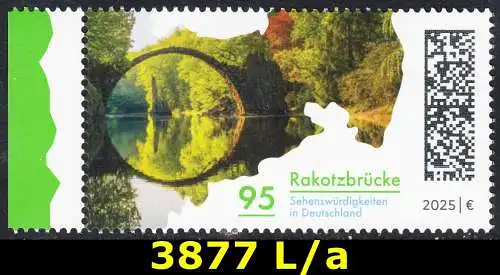 BUND 2025 Michel-# 3877 postfrisch EINZELMARKE RAND links (a)