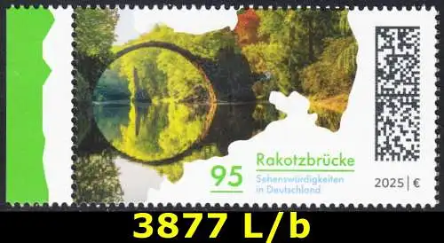 BUND 2025 Michel-# 3877 postfrisch EINZELMARKE RAND links (b)