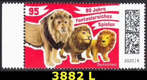 BUND 2025 Michel-# 3882 postfrisch EINZELMARKE RAND links