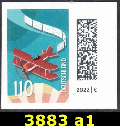 BUND 2025 Michel-# 3883 postfrisch EINZELMARKE (a1 / selbstklebend) 