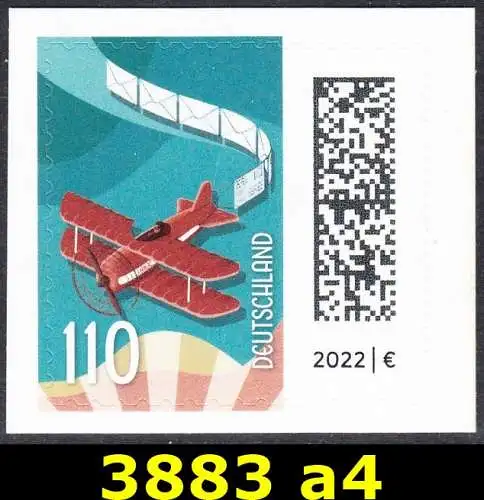 BUND 2025 Michel-# 3883 postfrisch EINZELMARKE (a4 / selbstklebend) 