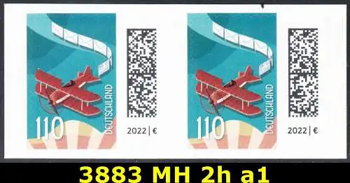 BUND 2025 Michel-# 3883 postfrisch horiz.PAAR (a1 / selbstklebend)