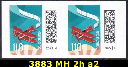 BUND 2025 Michel-# 3883 postfrisch horiz.PAAR (a2 / selbstklebend) 
