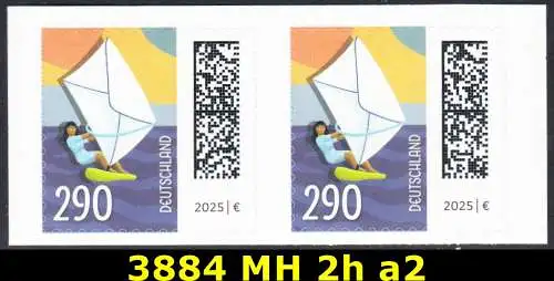 BUND 2025 Michel-# 3884 postfrisch horiz.PAAR (selbstklebend) 