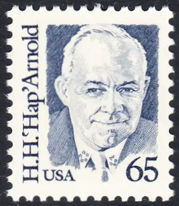 USA Michel 2026 / Scott 2191 postfrisch EINZELMARKE - Amerikanische Persönlichkeiten: Henry Harley Hap Arnold (1886-1950), Luftwaffengeneral