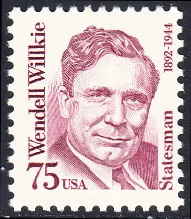 USA Michel 2210 / Scott 2192 postfrisch EINZELMARKE - Amerikanische Persönlichkeiten: Wendell Willkie (1892-1944), Präsidentschaftskandidat 1940