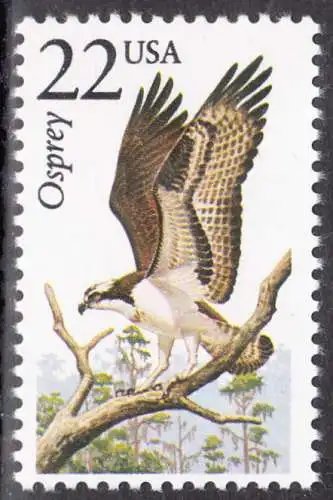 USA Michel 1888 / Scott 2291 postfrisch EINZELMARKE - Nordamerikanische Fauna: Fischadler