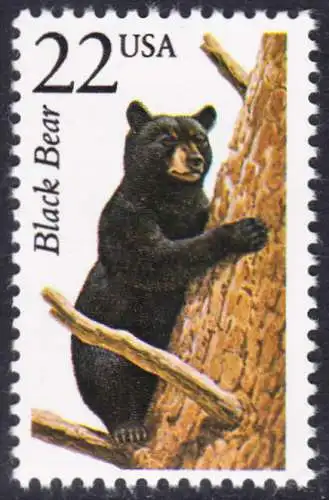 USA Michel 1896 / Scott 2299 postfrisch EINZELMARKE - Nordamerikanische Fauna: Nordamerikanischer Schwarzbär