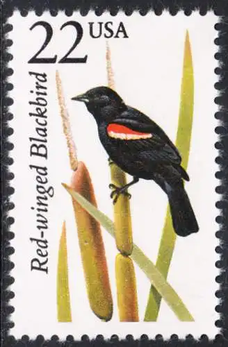 USA Michel 1900 / Scott 2303 postfrisch EINZELMARKE - Nordamerikanische Fauna: Rotschulterstärling