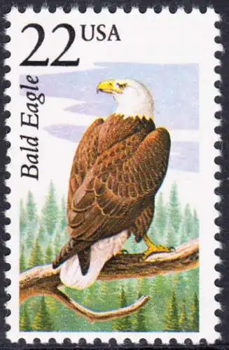 USA Michel 1906 / Scott 2309 postfrisch EINZELMARKE - Nordamerikanische Fauna: Weißkopfseeadler